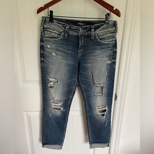 Silver suki skinny crop